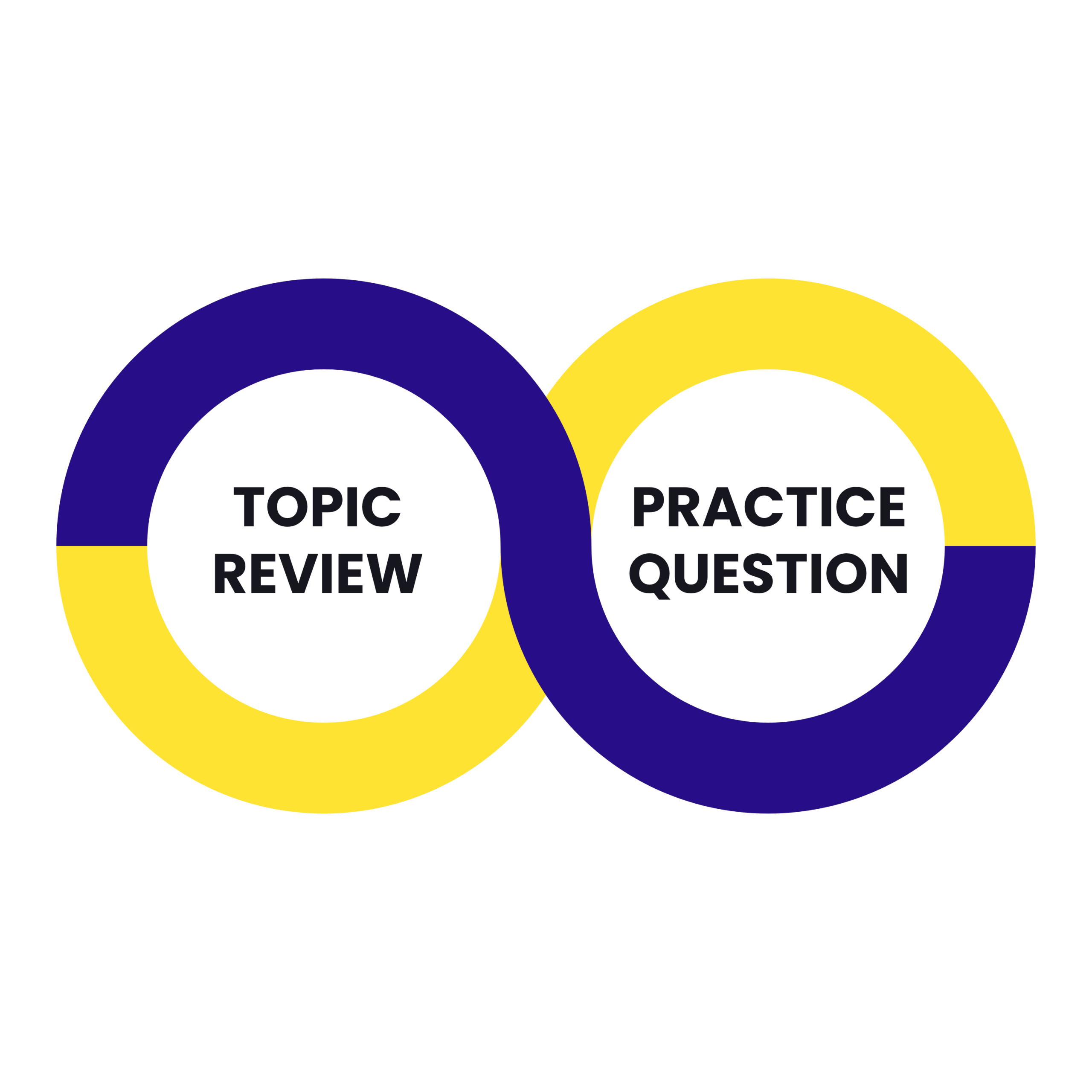 Topic review and practice question loop
